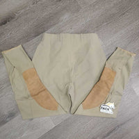High Waist Hvy Side Zip Breeches *gc, older, mnr unstitched seams, snags, puckers & stains, older, pills, hairy velcro
