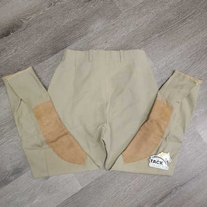 High Waist Hvy Side Zip Breeches *gc, older, mnr unstitched seams, snags, puckers & stains, older, pills, hairy velcro