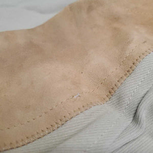 High Waist Hvy Side Zip Breeches *gc, older, mnr unstitched seams, snags, puckers & stains, older, pills, hairy velcro