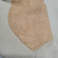 High Waist Hvy Side Zip Breeches *gc, older, mnr unstitched seams, snags, puckers & stains, older, pills, hairy velcro
