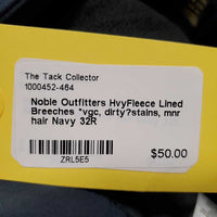 HvyFleece Lined Breeches *vgc, dirty?stains, mnr hair

