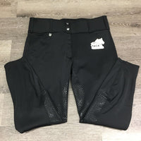 "Grand Prix Thermo" Fleece Lined Sticky Full Seat Breeches *vgc/xc, mnr hair
