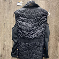 'Adriana' Puffy Vest, Zipper, 2 Back Zippers *xc, mnr hair, rubs & pills
