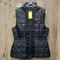 Long Puffy Vest *xc, mnr hair
