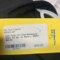 LS Lined Baselayer Shirt, 1/2 zip *xc