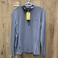 LS Shirt, 1/2 zip up *vgc, older, rubs, pill\y, older?