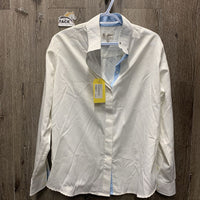 LS Show Shirt, attached snap collar *vgc, mnr snag
