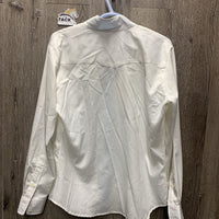 LS Show Shirt, attached snap collar *vgc, mnr snag
