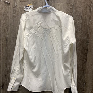 LS Show Shirt, attached snap collar *vgc, mnr snag