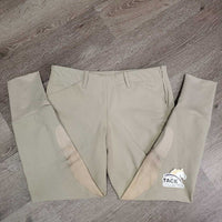 Hvy Side Zip Breeches *gc, older, stained seat & legs, pilly knees