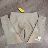 Hvy Side Zip Breeches *gc, older, stained seat & legs, pilly knees
