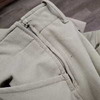 Hvy Side Zip Breeches *gc, older, stained seat & legs, pilly knees
