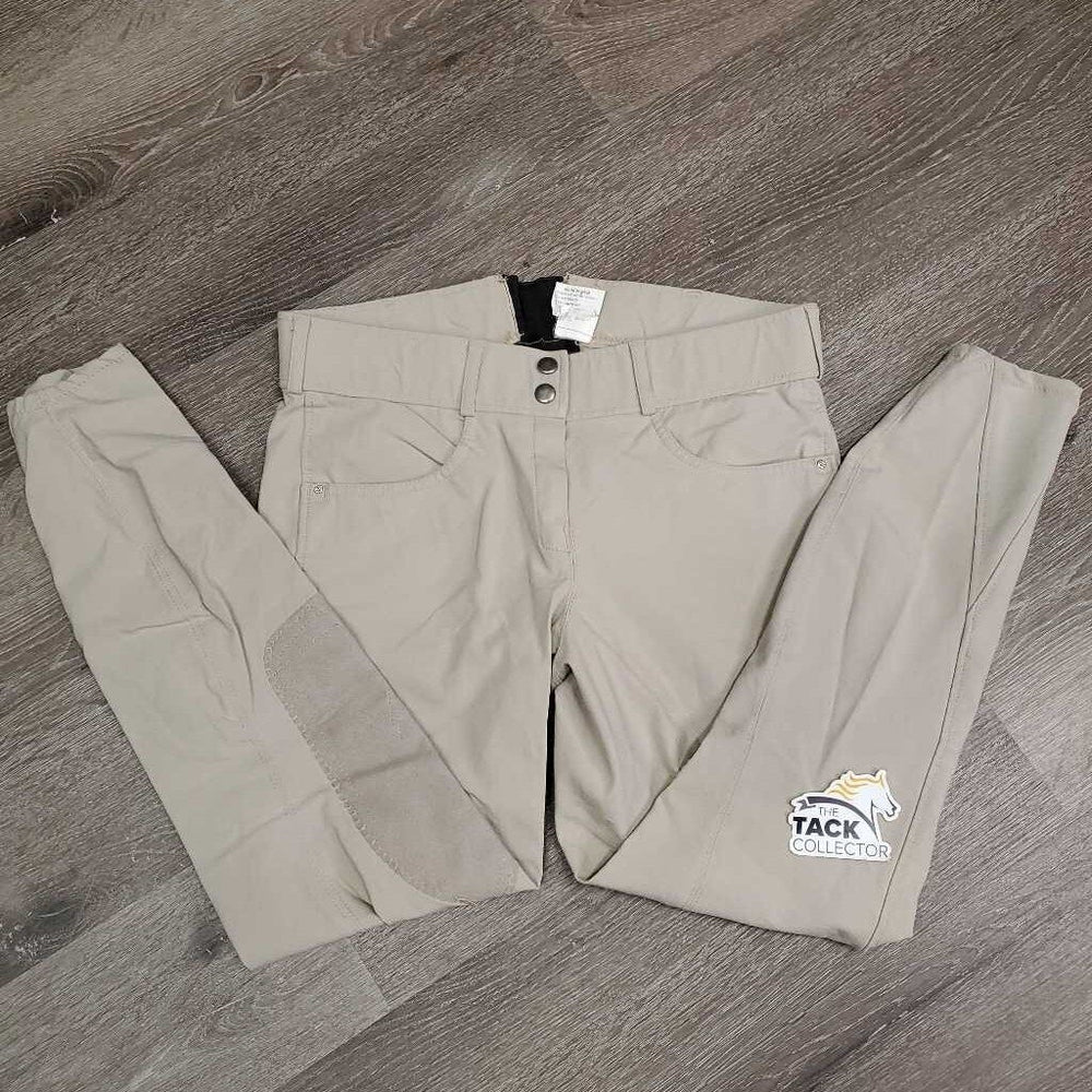 EuroSeat Breeches *gc, Elastic Waist Add On, seam puckers, mnr stain