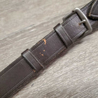 Nylon Cord, Leather De Gogue, Crown Piece *gc, mnr rubs, stains, chewed, dry, stiff, popped/snagged rope