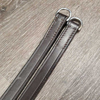 Nylon Cord, Leather De Gogue, Crown Piece *gc, mnr rubs, stains, chewed, dry, stiff, popped/snagged rope
