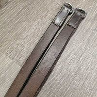 Nylon Cord, Leather De Gogue, Crown Piece *gc, mnr rubs, stains, chewed, dry, stiff, popped/snagged rope