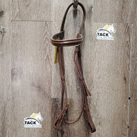 Rsd Leather Bridle *NO Noseband, vgc, clean, scraped edges, film, v.stiff