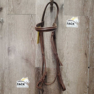 Rsd Leather Bridle *NO Noseband, vgc, clean, scraped edges, film, v.stiff