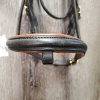 Rsd Padded Double Stitch Leather Bridle, Fancy Buckles *vgc, clean & dirty, stiff, xhole, NO Flash or Reins
