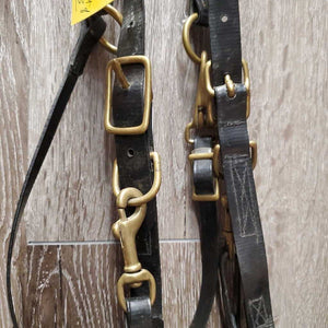 Light Biothane Endurance Trial Halter - Bridle, 2 Snap on Cheeks, Breastplate, Girth Attachment *vgc, dirt & film, older?, rust