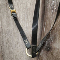 Light Biothane Endurance Trial Halter - Bridle, 2 Snap on Cheeks, Breastplate, Girth Attachment *vgc, dirt & film, older?, rust
