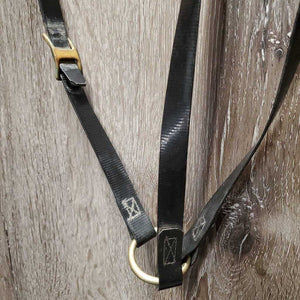 Light Biothane Endurance Trial Halter - Bridle, 2 Snap on Cheeks, Breastplate, Girth Attachment *vgc, dirt & film, older?, rust
