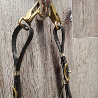Light Biothane Endurance Trial Halter - Bridle, 2 Snap on Cheeks, Breastplate, Girth Attachment *vgc, dirt & film, older?, rust

