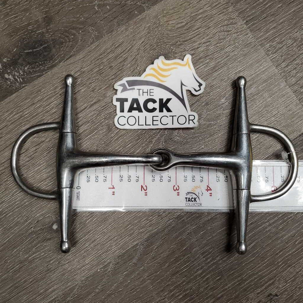 Med Curved Mouth Short Full Cheek Snaffle Bit *gc/vgc, clean, scratches