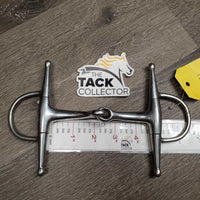 Med Curved Mouth Short Full Cheek Snaffle Bit *gc/vgc, clean, scratches
