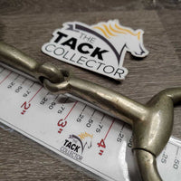 Thin Eggbutt Snaffle Bit *gc/fair, clean, chewed, scrapes, oxidized, loose joints, rubs, stains, older
