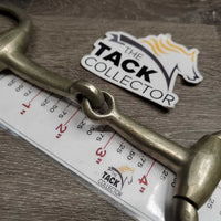 Thin Eggbutt Snaffle Bit *gc/fair, clean, chewed, scrapes, oxidized, loose joints, rubs, stains, older
