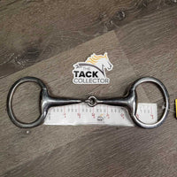Thick hollow Mouth Eggbutt Snaffle Bit *vgc/xc, clean, mnr scratches & scuffs
