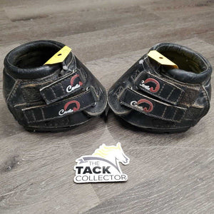 Pr Hoof Boots *gc, dirt, scuffs, rubbed edges, threads, rubs, dirt