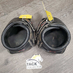 Pr Hoof Boots *gc, dirt, scuffs, rubbed edges, threads, rubs, dirt