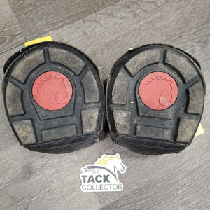 Pr Hoof Boots *gc, dirt, scuffs, rubbed edges, threads, rubs, dirt