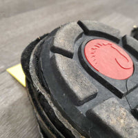 Pr Hoof Boots *gc, dirt, scuffs, rubbed edges, threads, rubs, dirt
