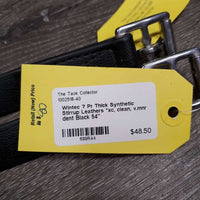 Pr Thick Synthetic Stirrup Leathers *xc, clean, v.mnr dent
