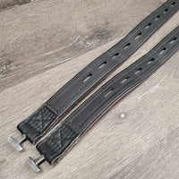 Pr Nylon Lined T Bar Stirrup Leathers *xc, clean, mnr film, NO Keepers
