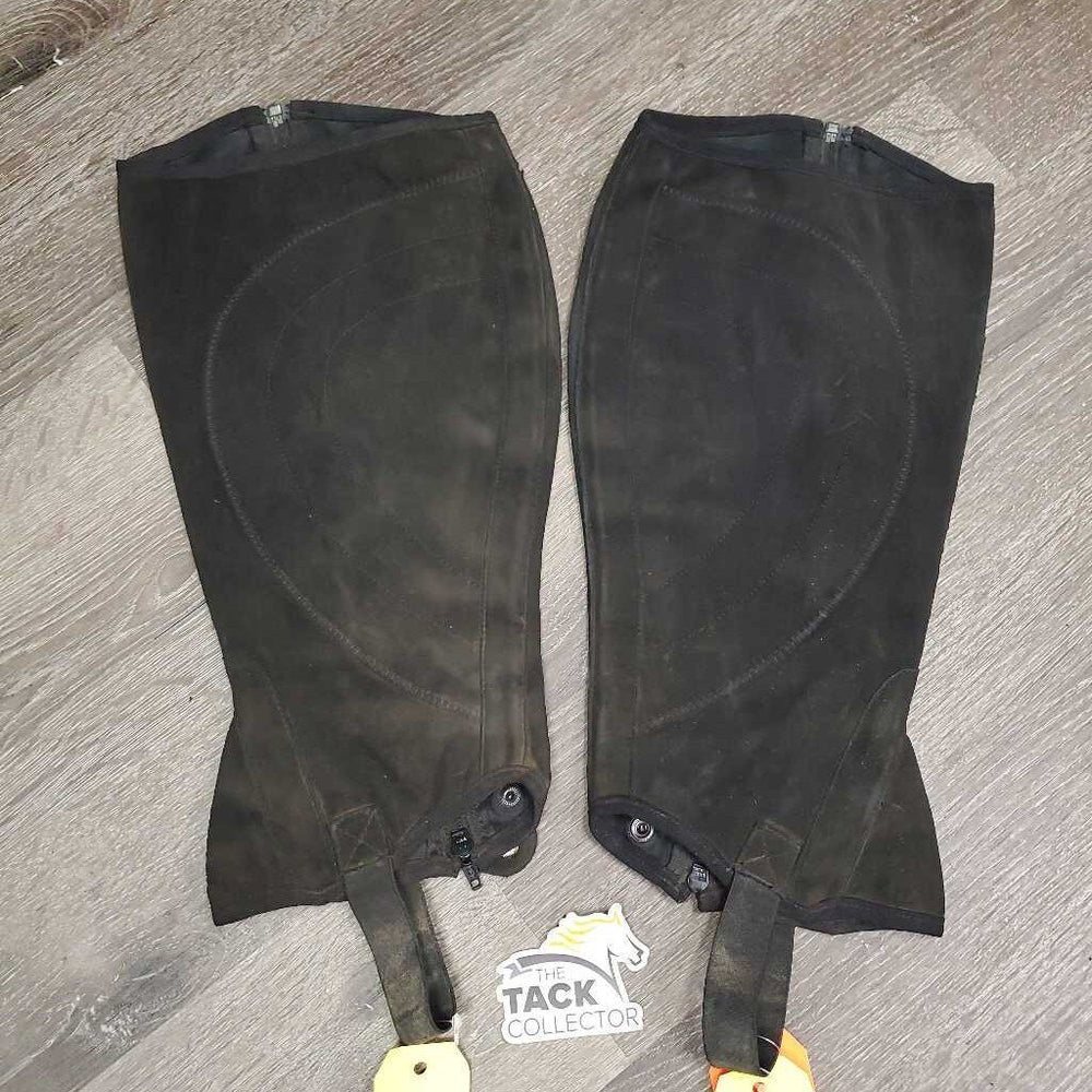 Pr Synthetic Half Chaps *fair, dirt, residue, peeling, cracking, stains, older