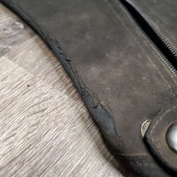 Pr Synthetic Half Chaps *fair, dirt, residue, peeling, cracking, stains, older
