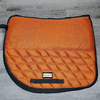 Non-Slip Spine Free Quilt Mesh Saddle Pad, gel-memory foam *vgc, dirt, lining hole
