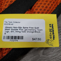 Non-Slip Spine Free Quilt Mesh Saddle Pad, gel-memory foam *vgc, dirt, lining hole
