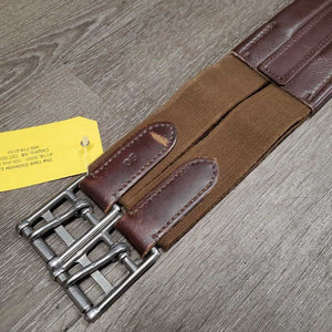 Synthetic Leather Girth, 1x els *xc, clean, mnr dirty edges, rubs & faded