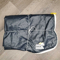 Vinyl Show Rain Sheet, NOT FOR TURNOUT *vgc, older, wpf, mnr threads, dirt/dust, mnr stains, shrunk?, cracks

