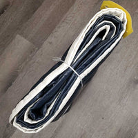 Vinyl Show Rain Sheet, NOT FOR TURNOUT *vgc, older, wpf, mnr threads, dirt/dust, mnr stains, shrunk?, cracks
