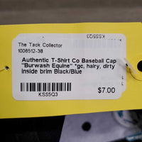 Baseball Cap "Burwash Equine" *gc, hairy, dirty inside brim
