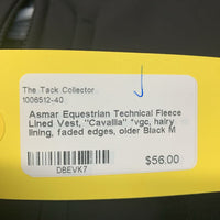 Technical Fleece Lined Vest, "Cavallia" *vgc, hairy lining, faded edges, older
