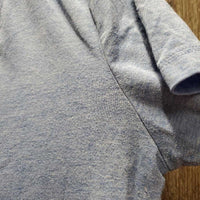SS V Neck T Shirt "Spruce Meadows" *gc, pilly, faded, peeled? logo