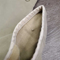 Hvy Side Zip Breeches, Leather Knees *gc, faded seams, seat: stretched & discolored, stains, mnr snag
