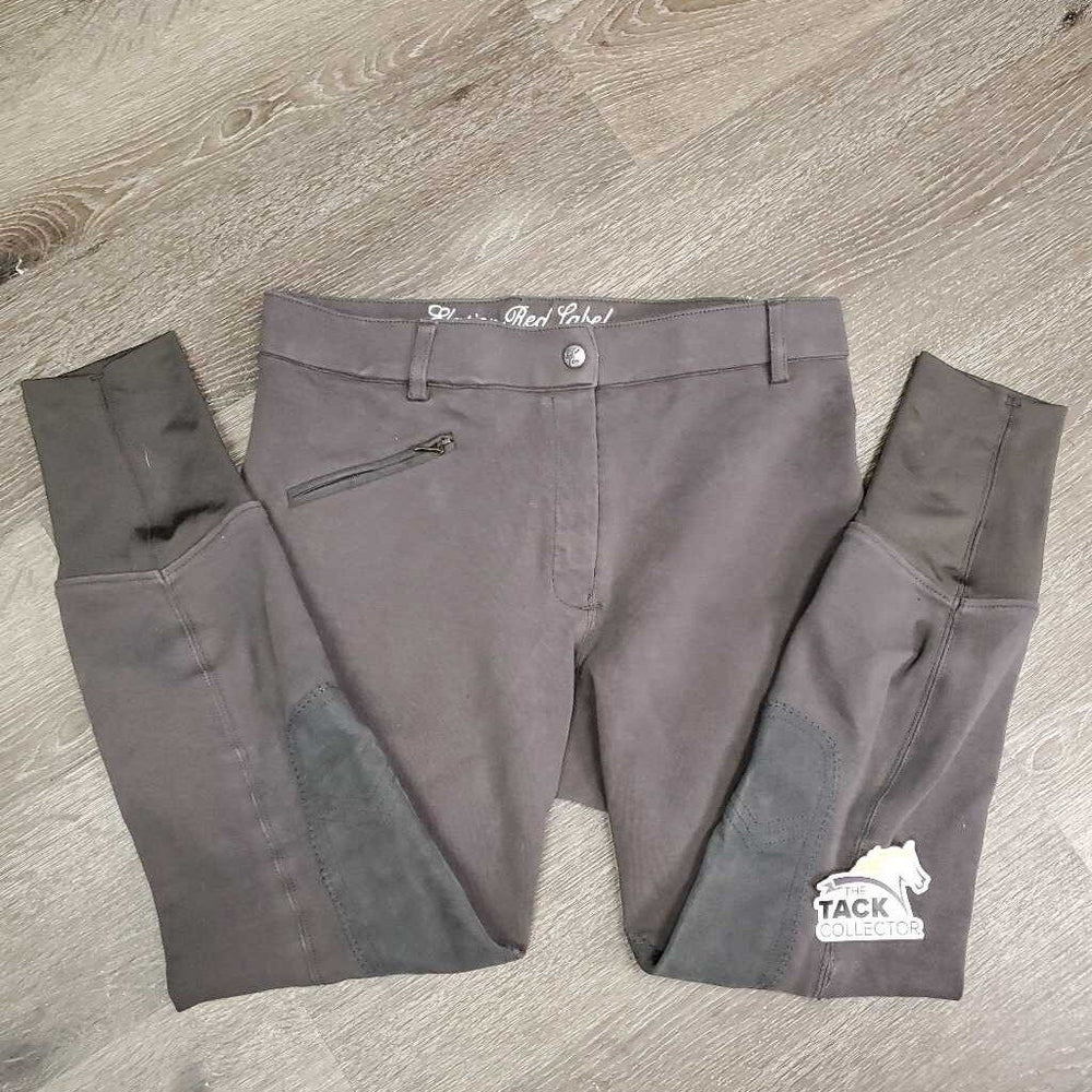 Hvy Cotton EuroSeat Breeches *fair, older, faded, stains, snags, thin/v.rubbed sesams, snags, discolored seat & legs